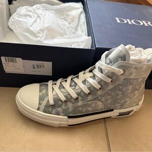 Dior High-Top Sneakers - Blue and White